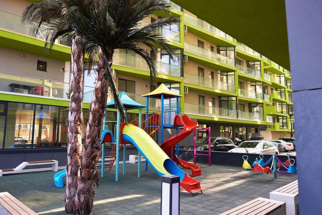 Blue Apartment In Spa N Pool Beach Resort Năvodari 외부 사진